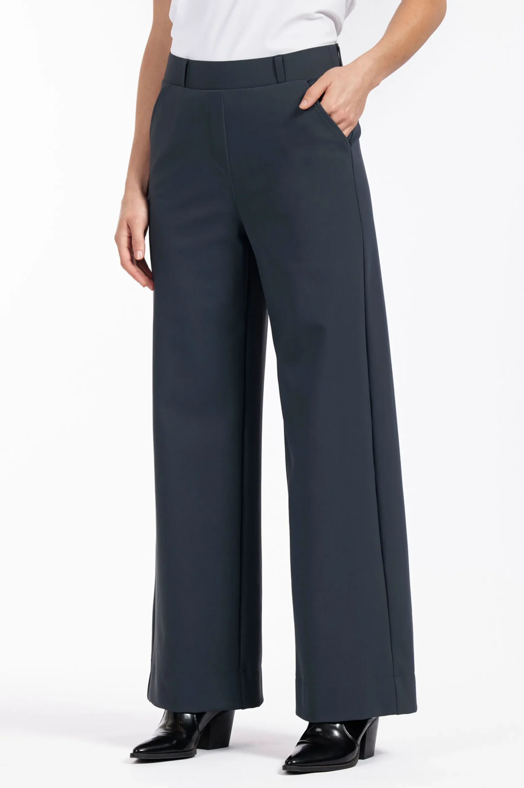 Lexie bonded trousers - antraciet