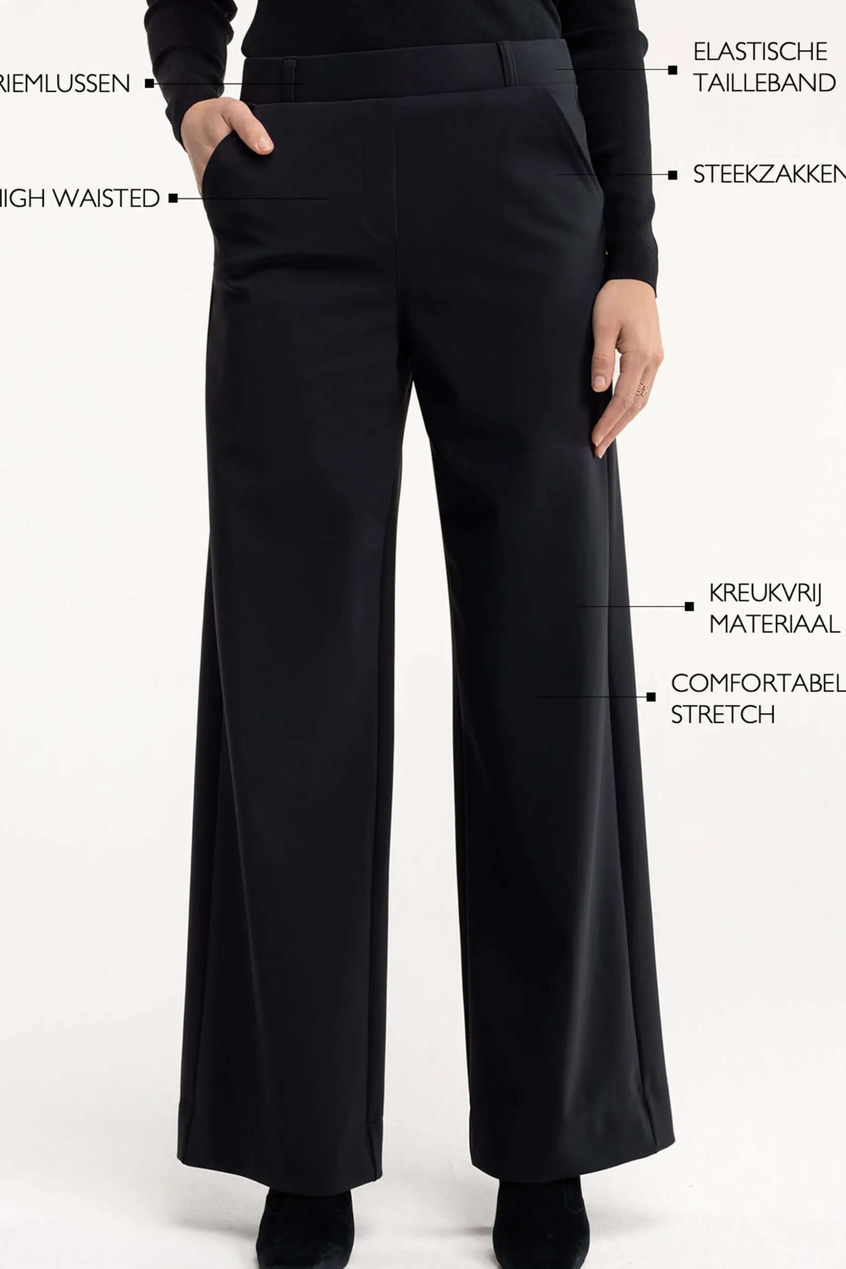 Lexie bonded trousers - black