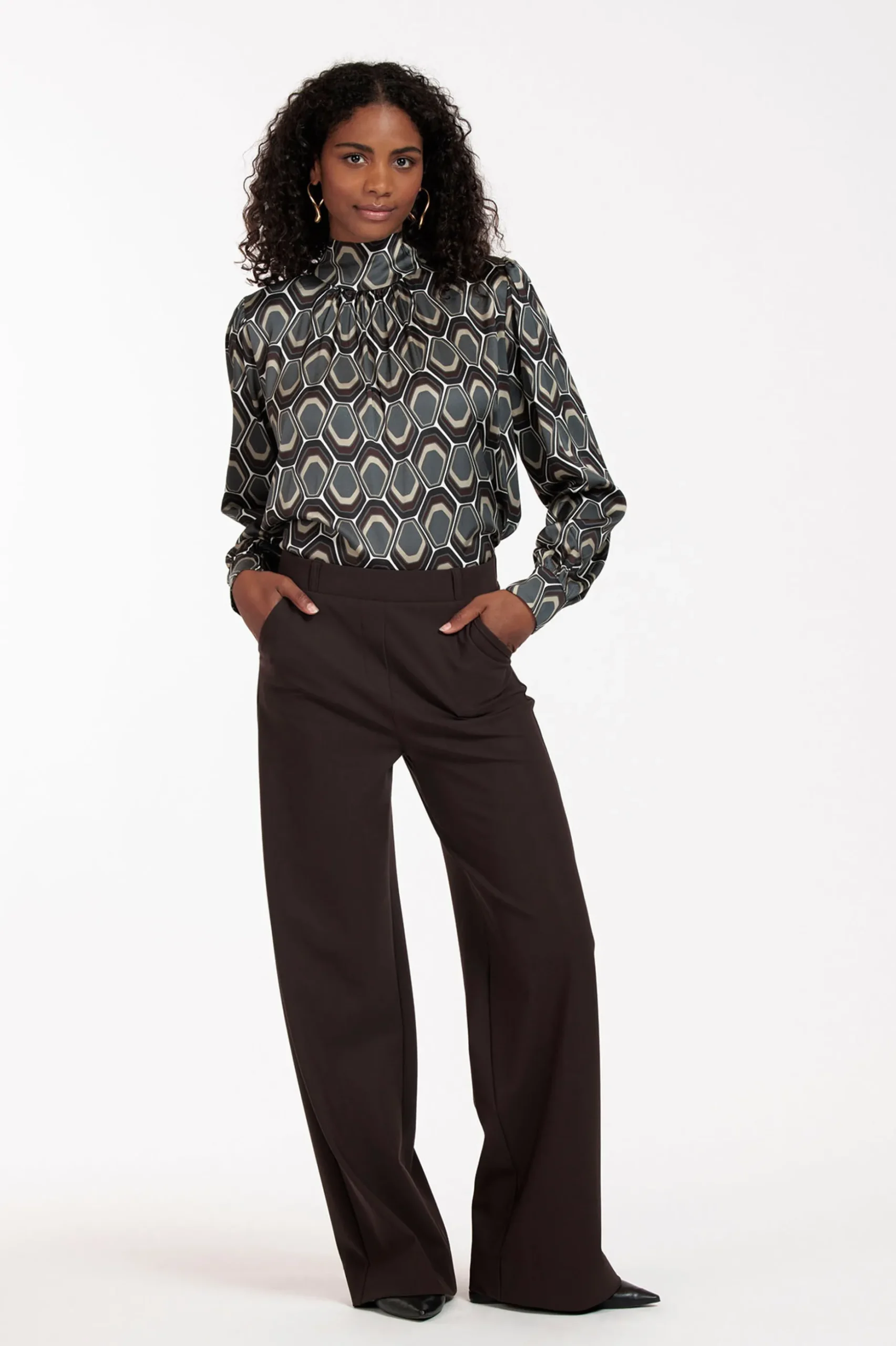 Lexie bonded trousers - espresso
