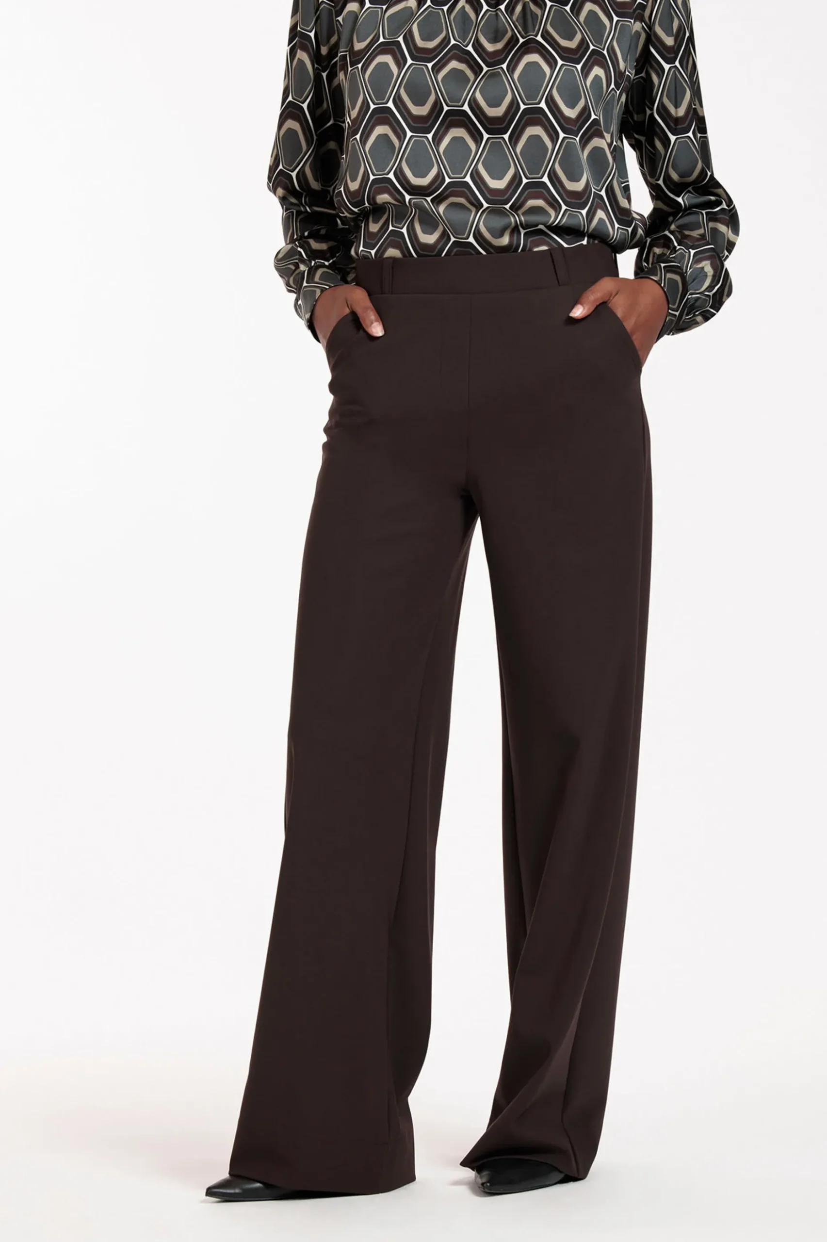 Lexie bonded trousers - espresso