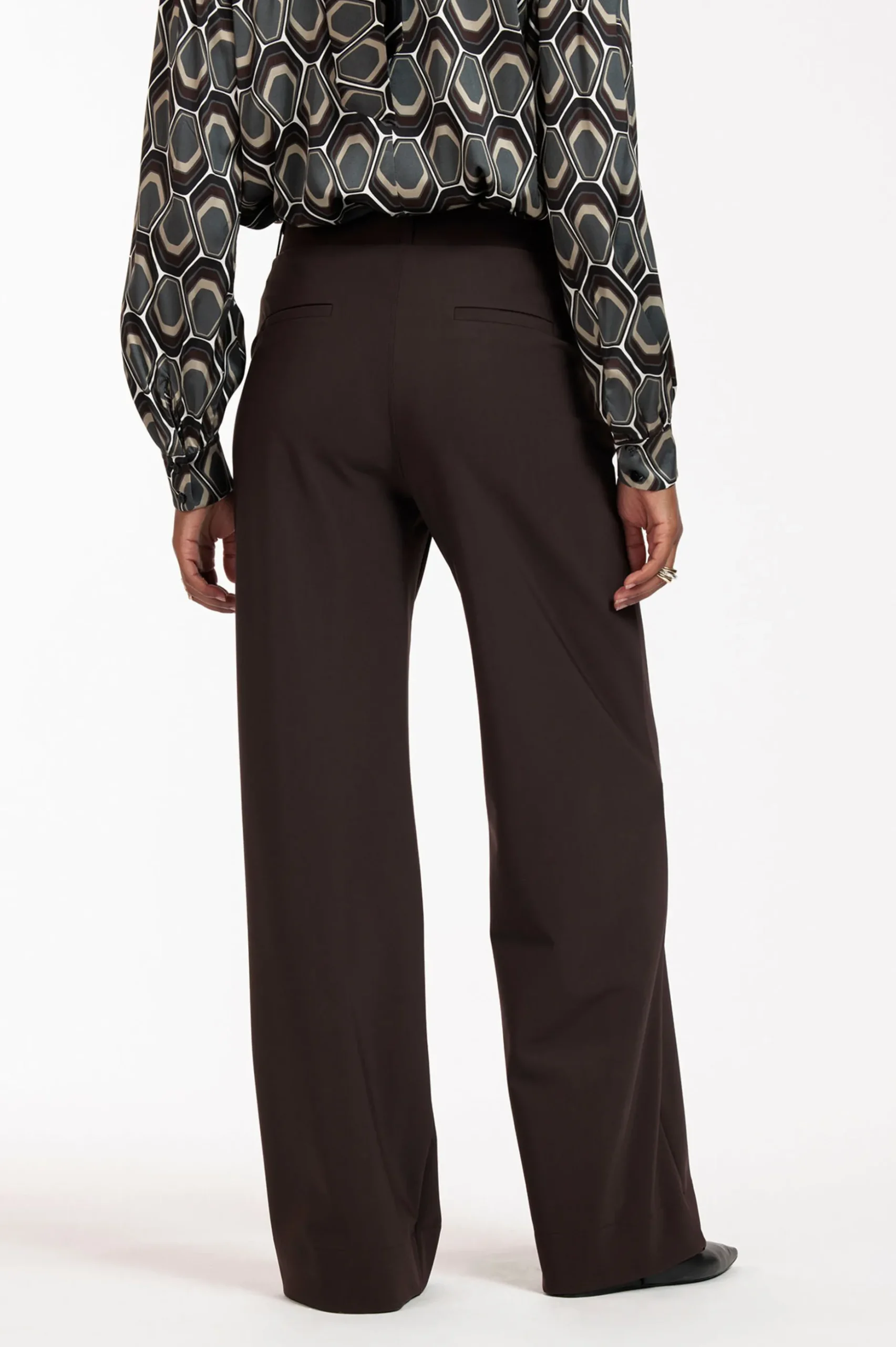 Lexie bonded trousers - espresso