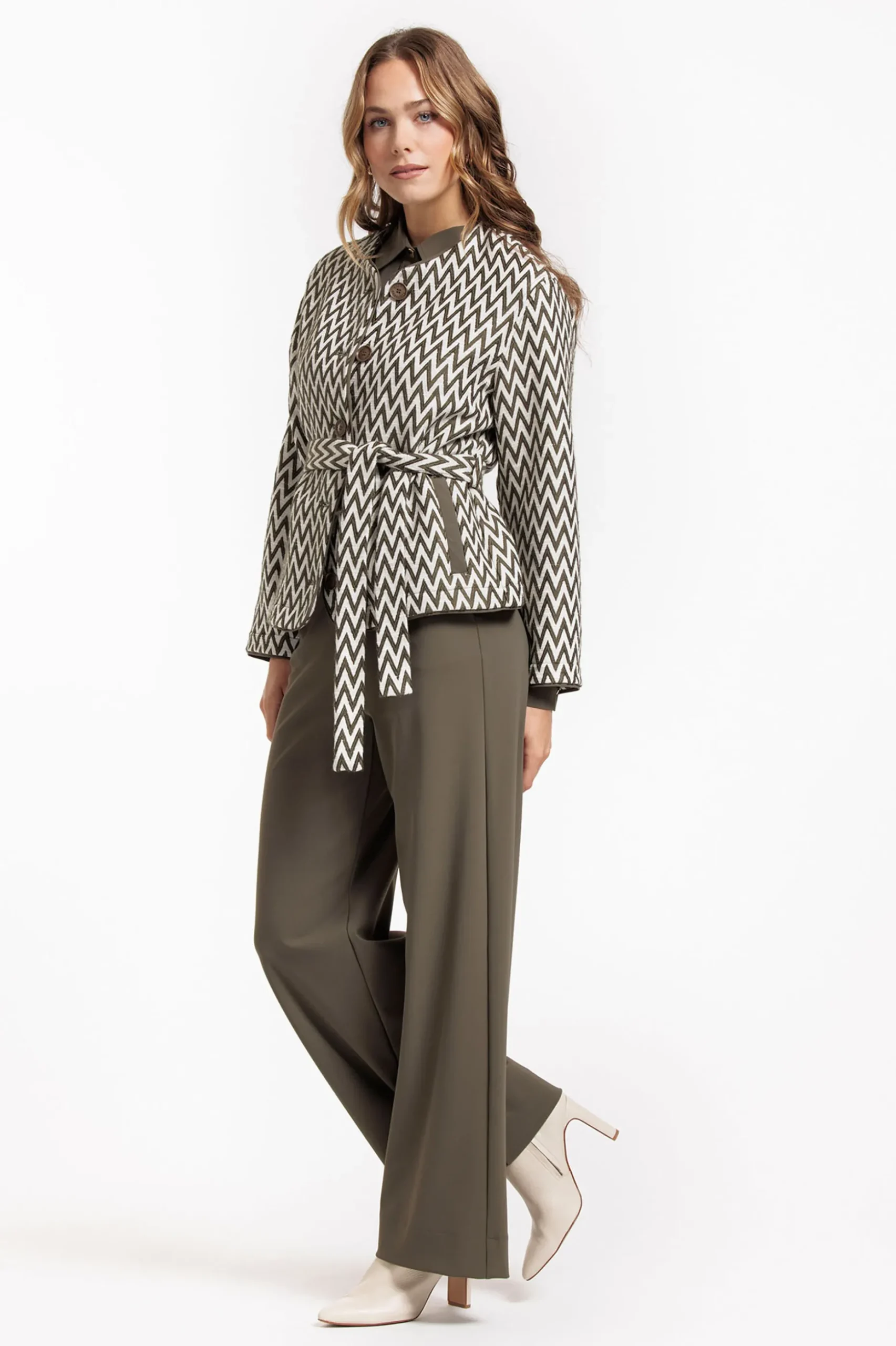 Lexie bonded trousers - new army