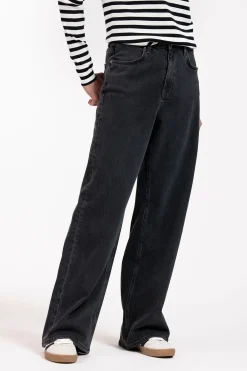 Lexie denim trousers - black