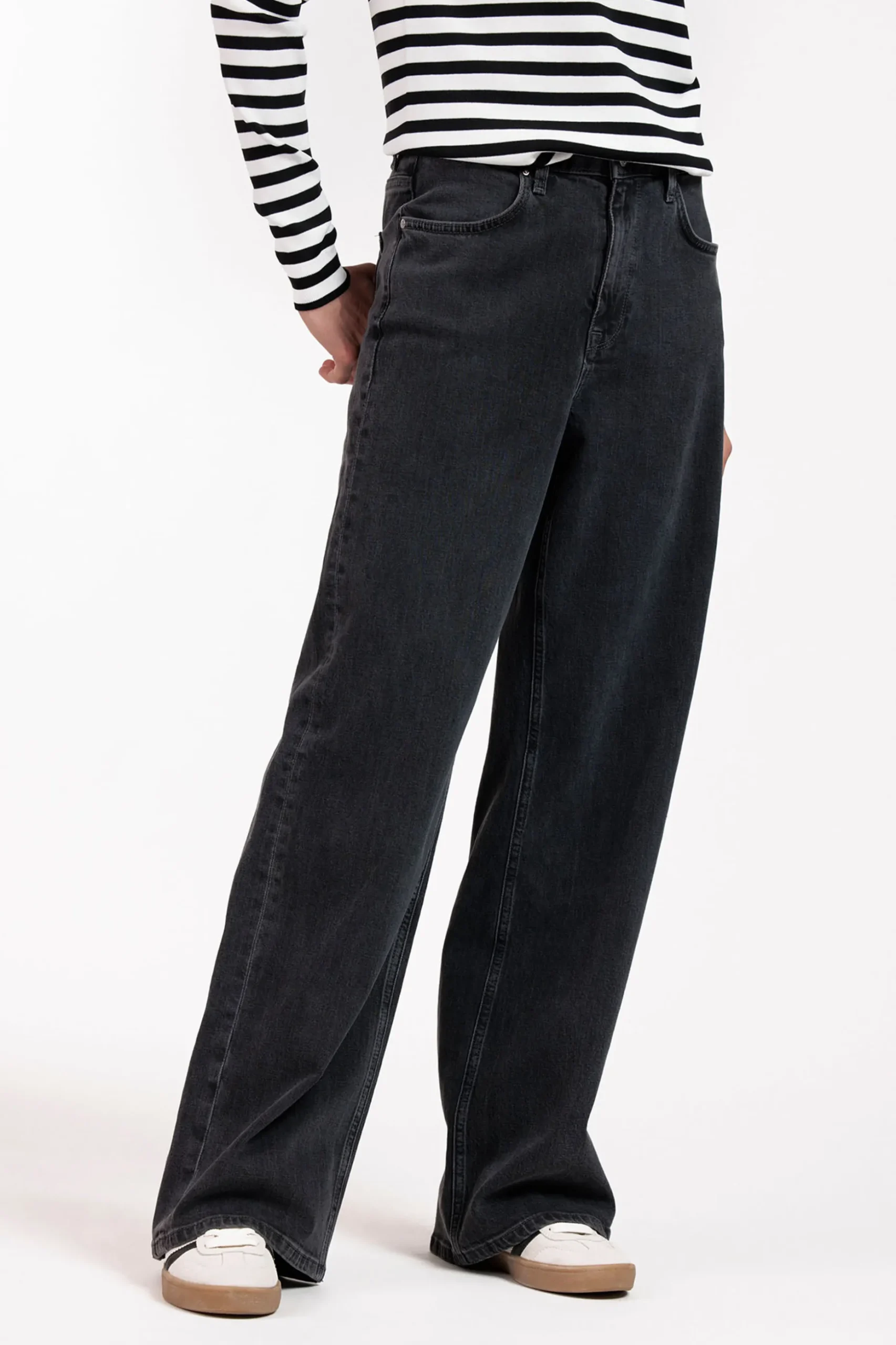 Lexie denim trousers - black
