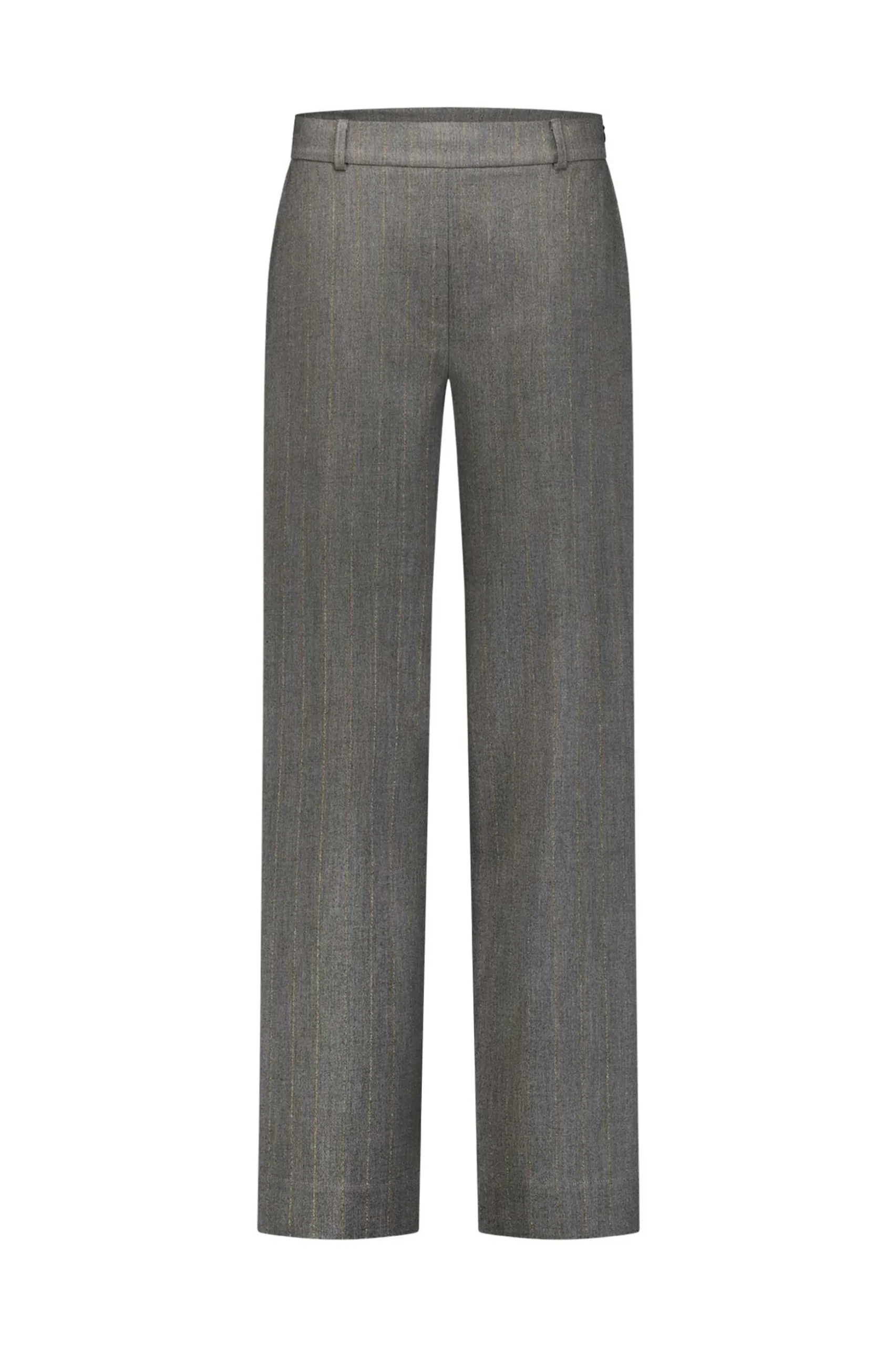 Lexie gold stripe trousers - grey melange/gold