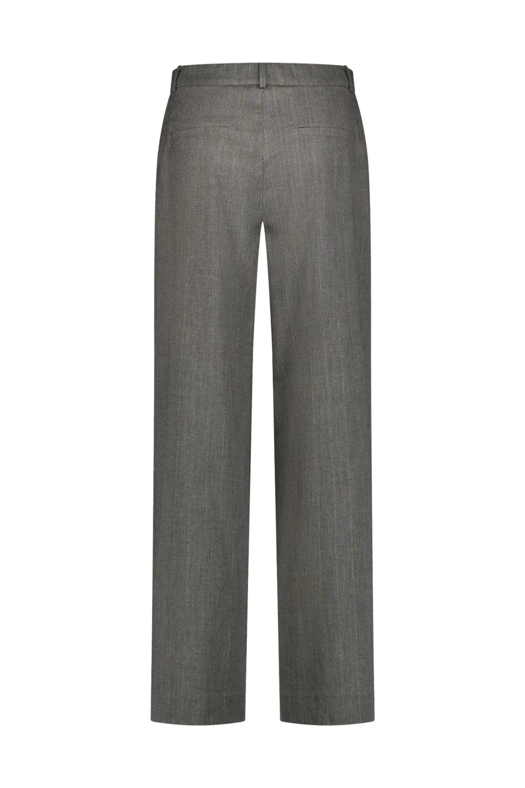 Lexie gold stripe trousers - grey melange/gold