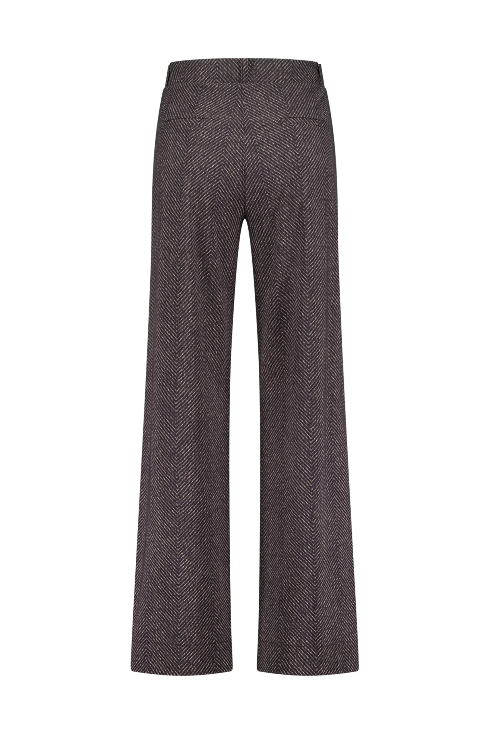 Lexie herringbone trousers - black/espresso