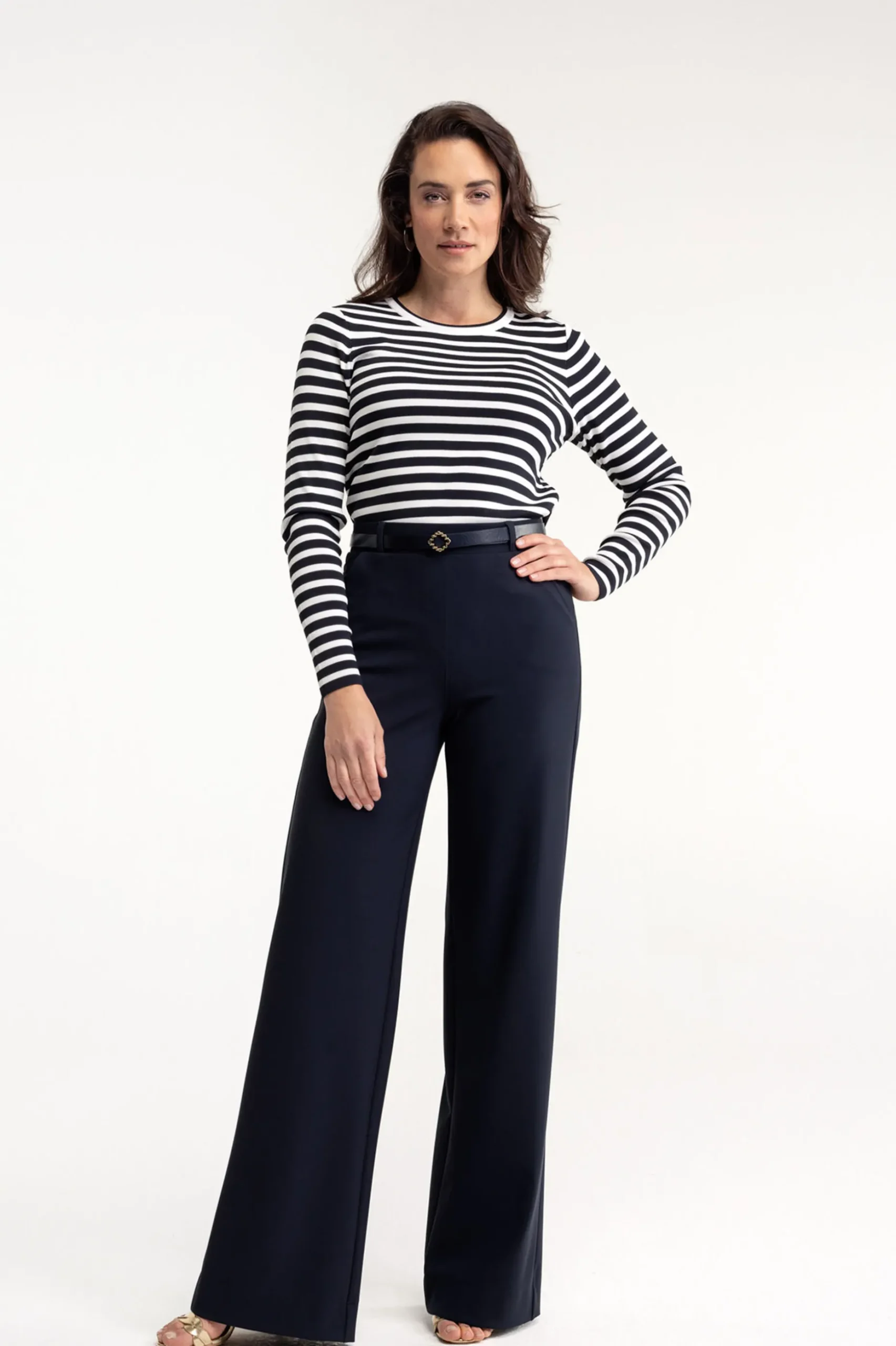 Lexie LONG bonded trousers - dark blue