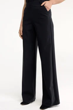 Lexie LONG bonded trousers - black