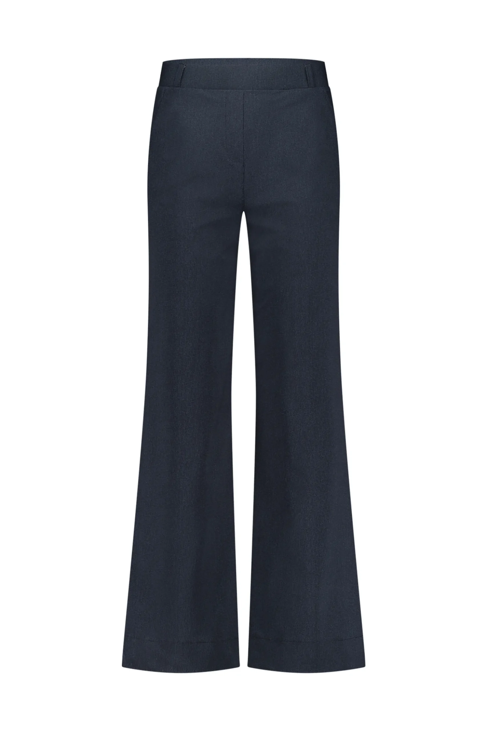 Lexie mini check trousers - dark blue/black