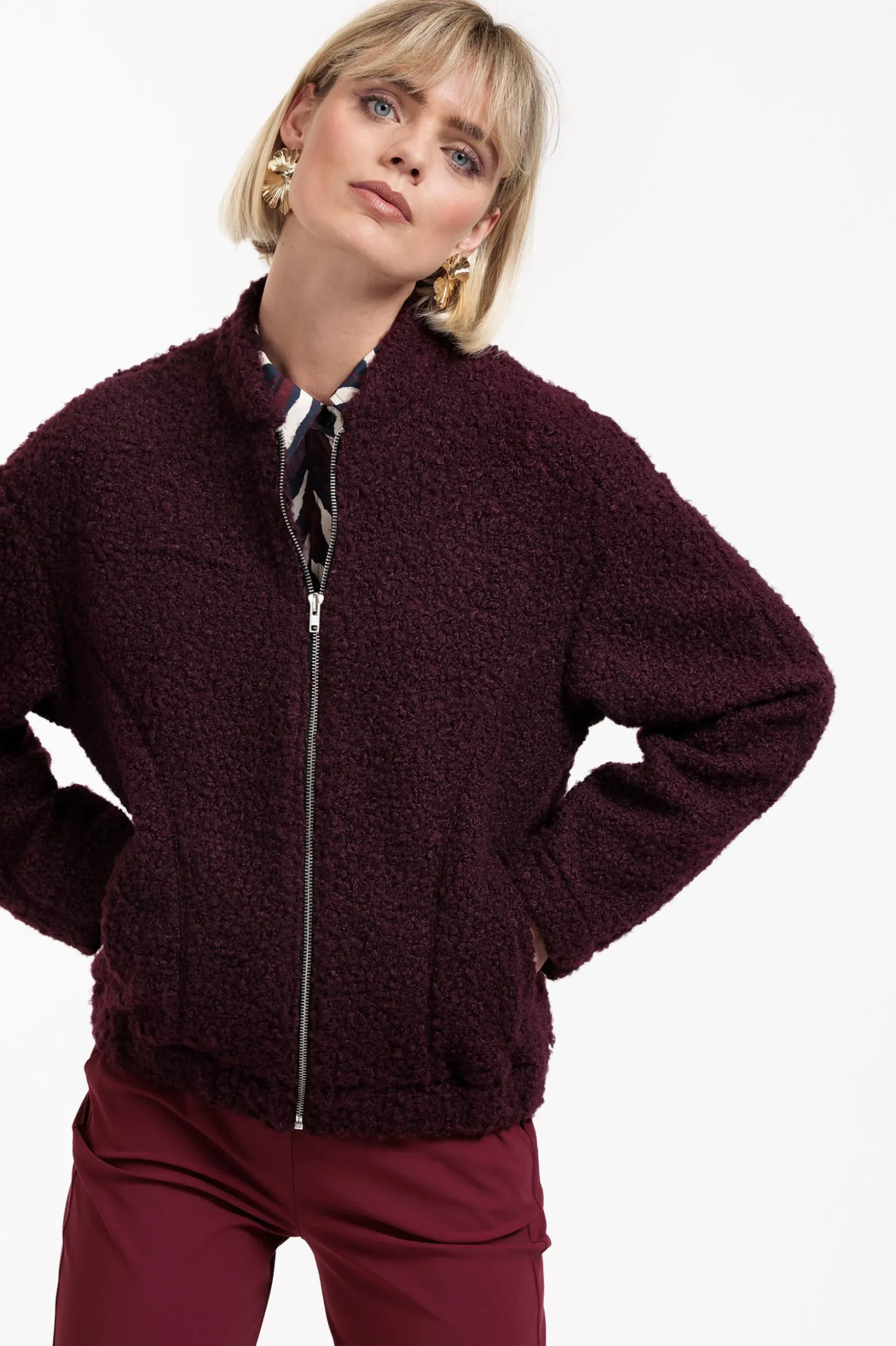 Lies bomber jacket - blackberry