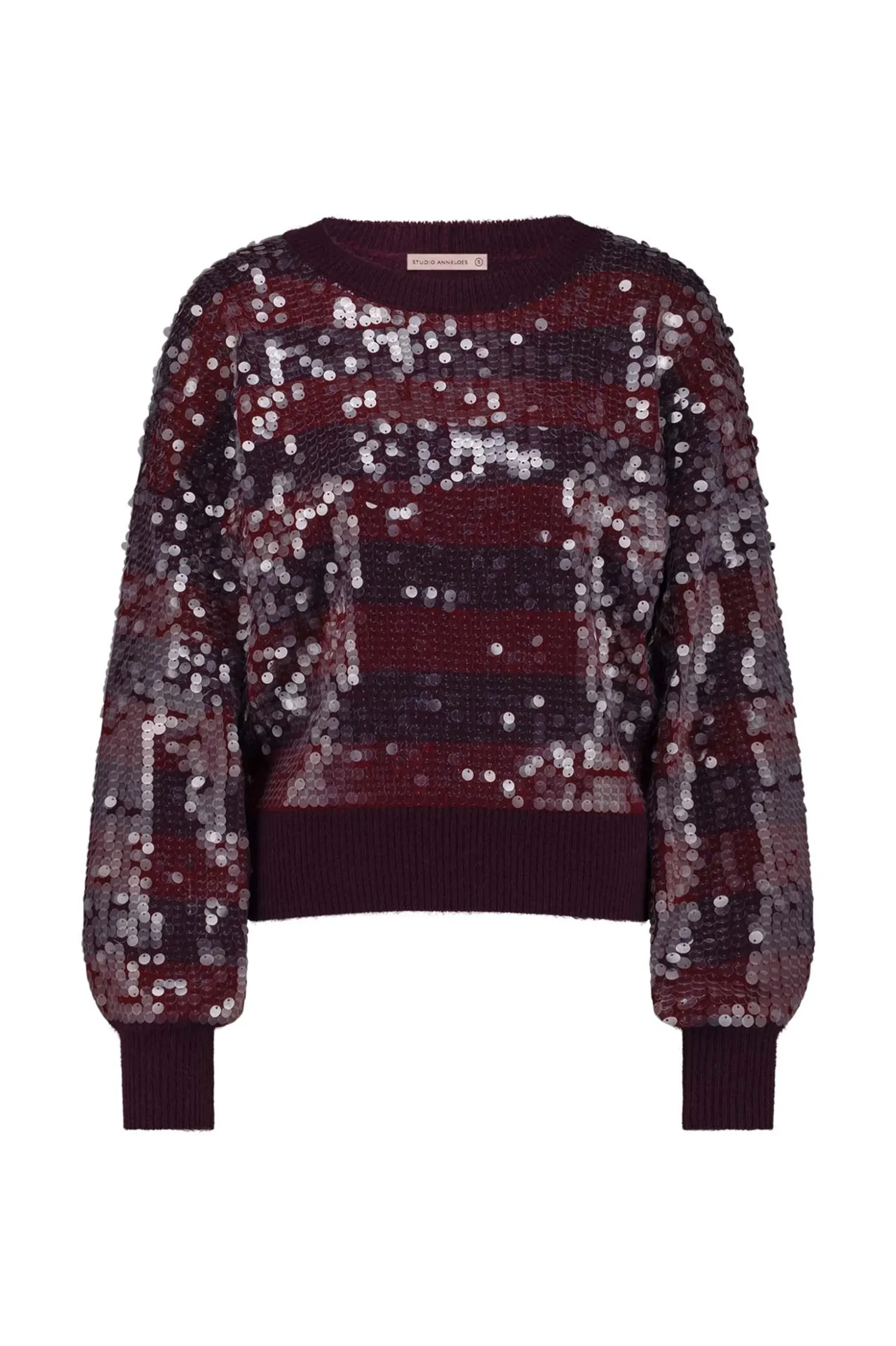 Lilly sequins pullover - blackberry/merlot