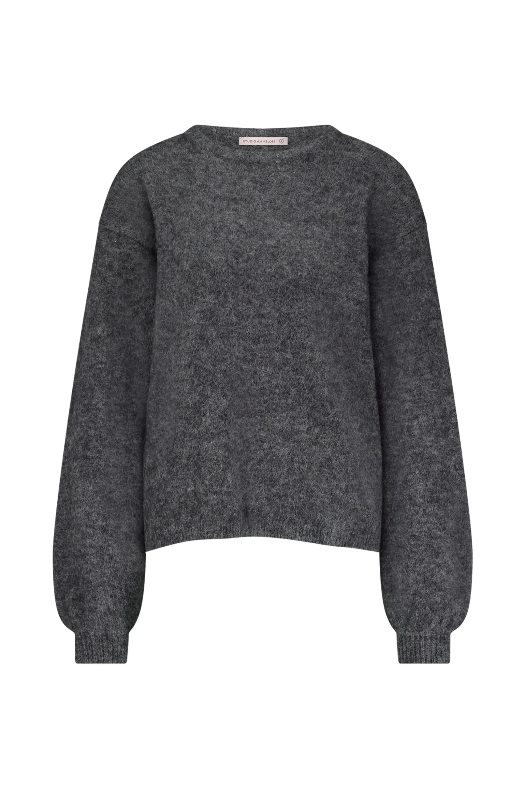 Lisette furry pullover - grey melange