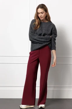 Lisette furry pullover - grey melange