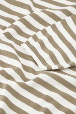 Luna ssl stripe pullover - offwhite/clay