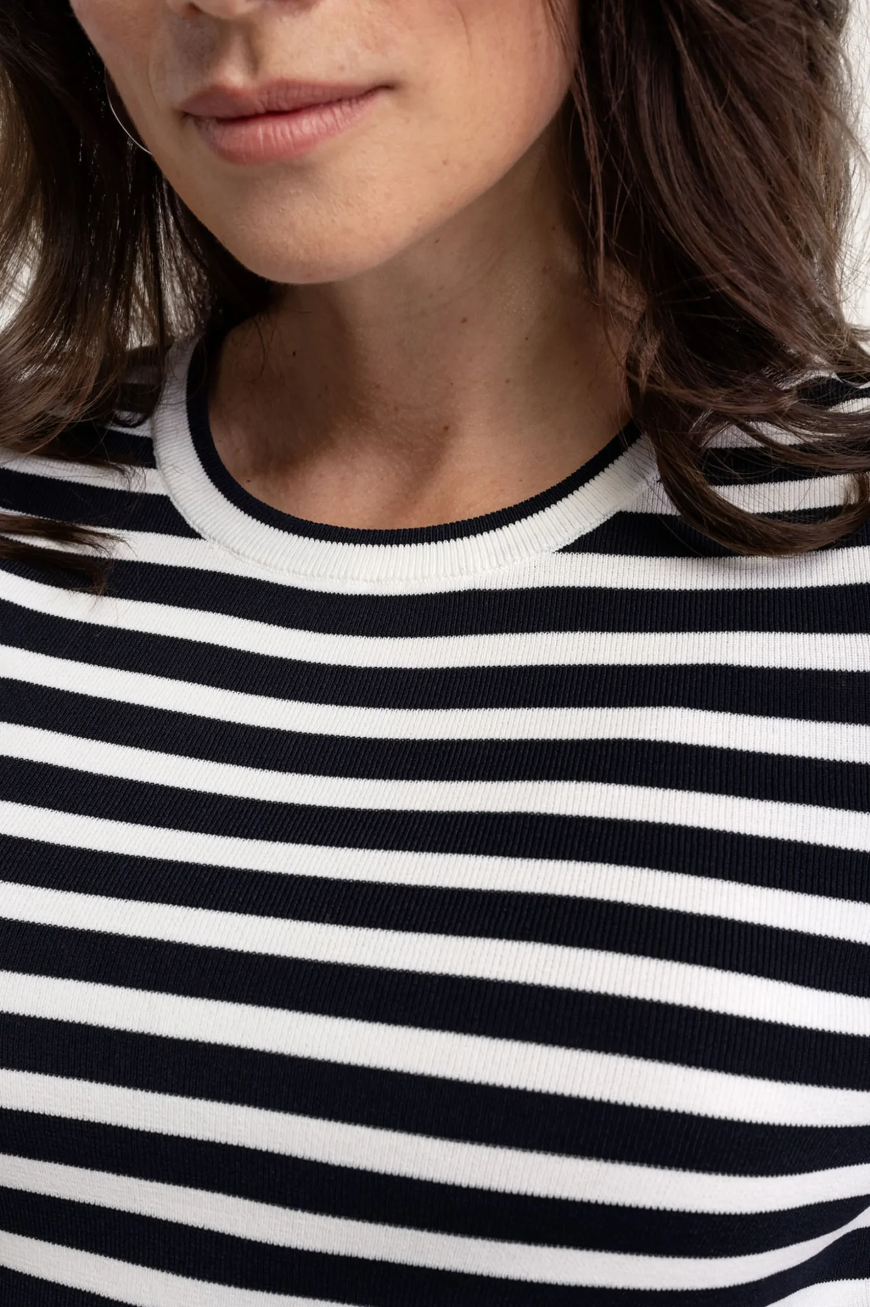 Luna stripe pullover - dark blue/off white