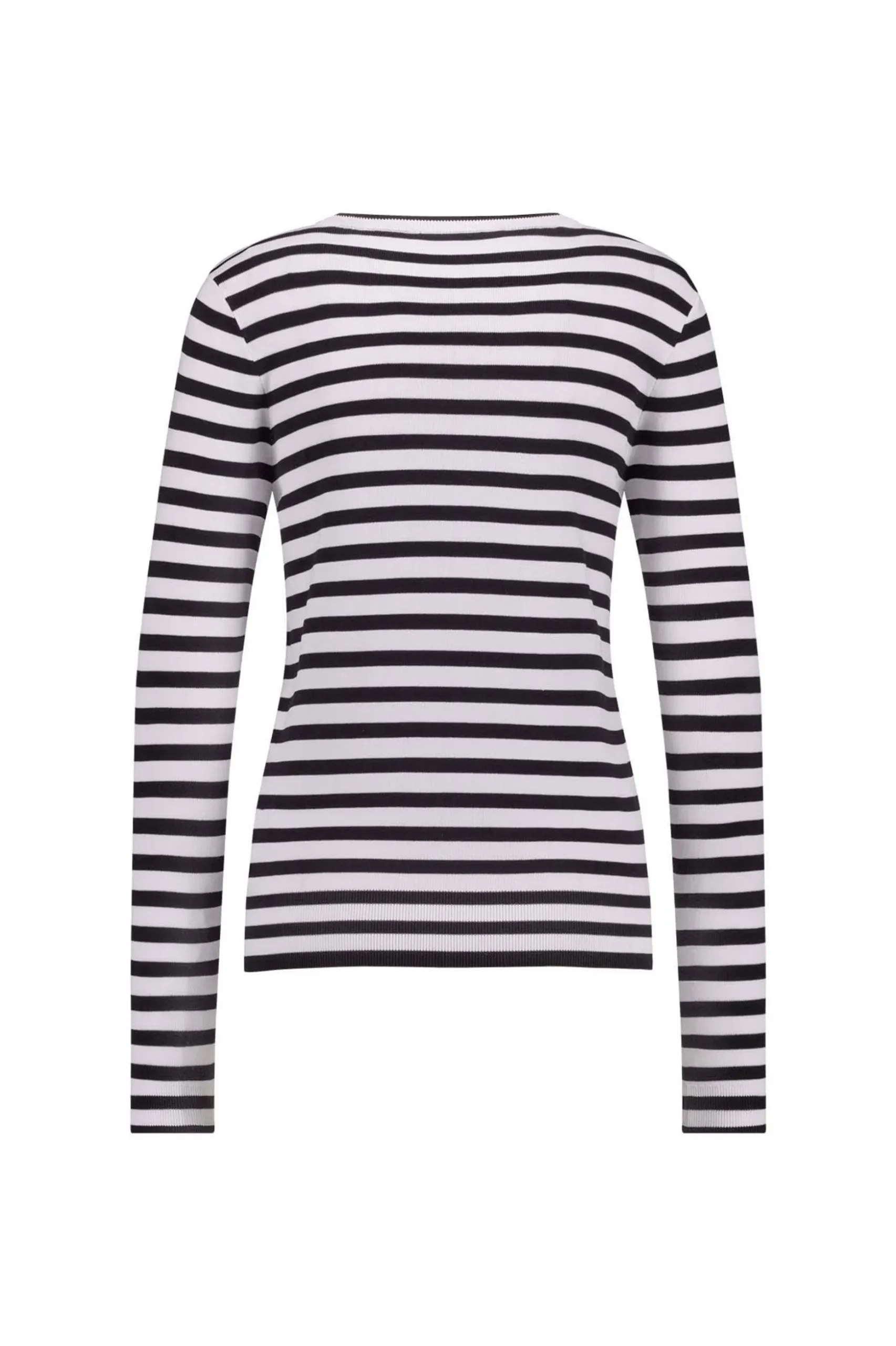 Luna stripe pullover - off white/black