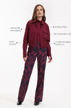 Mabel bomber jacket - merlot