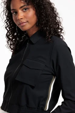 Mabel tape jacket - black