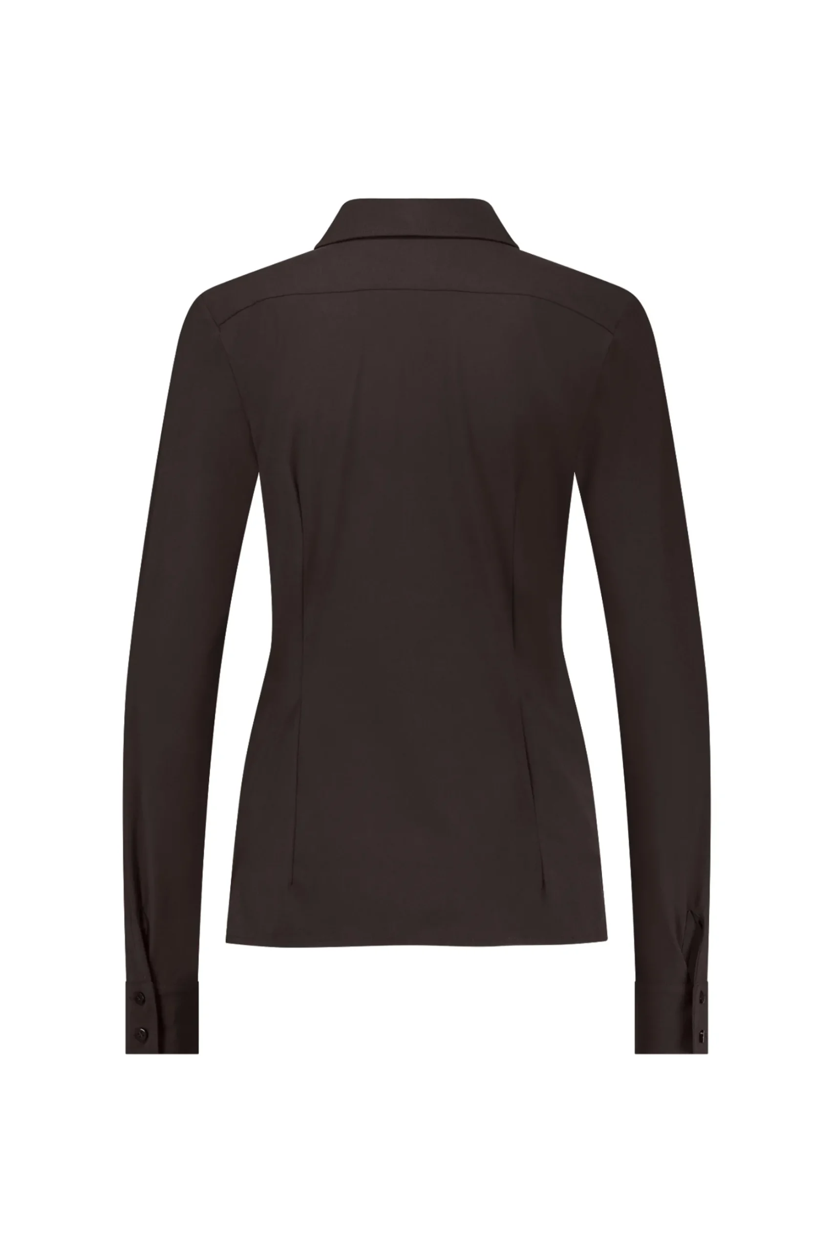 Mallory ruffle blouse - espresso