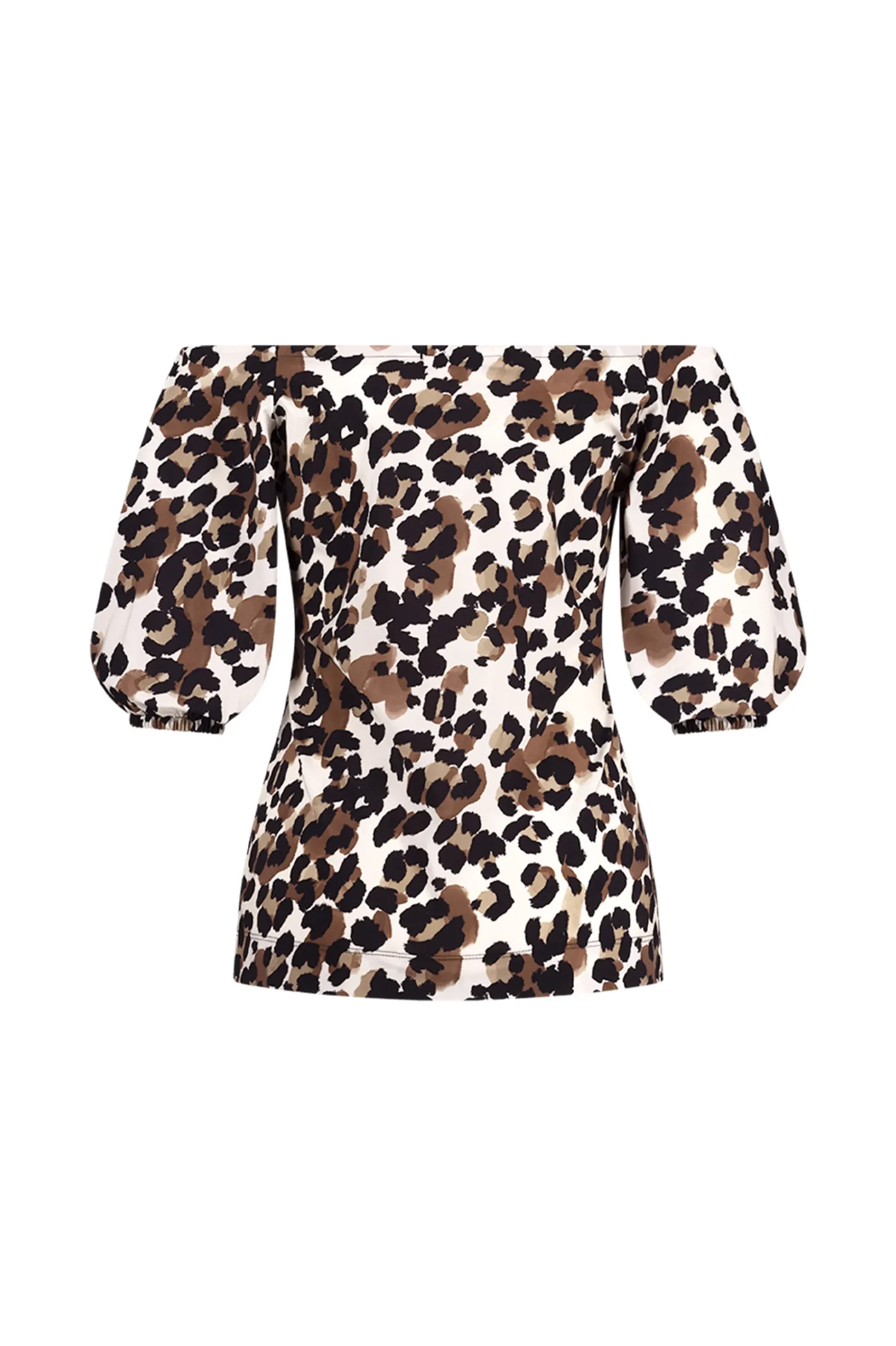 Manon leopard top - kit/chocolate