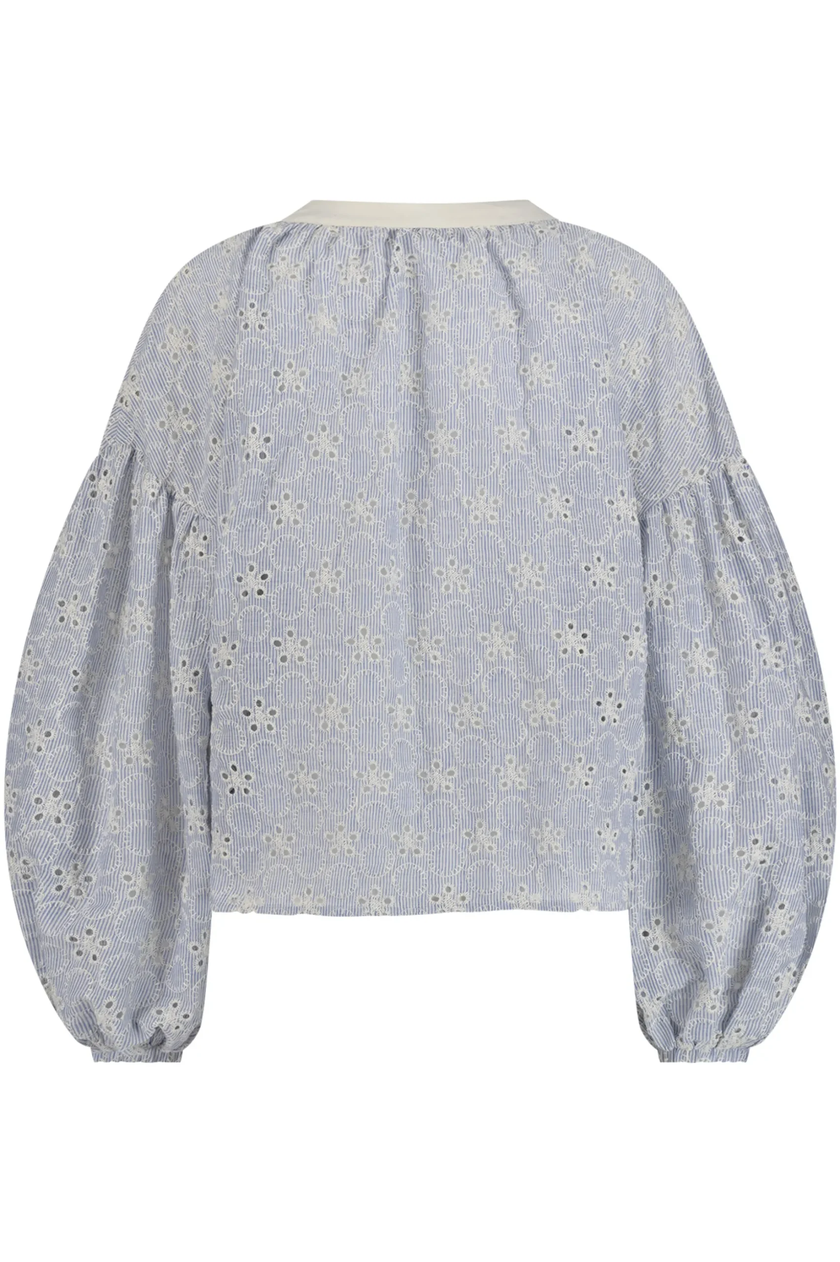 Marcha embroidery blouse - Light blue/Kit