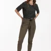 Margot faux suede trousers - new army