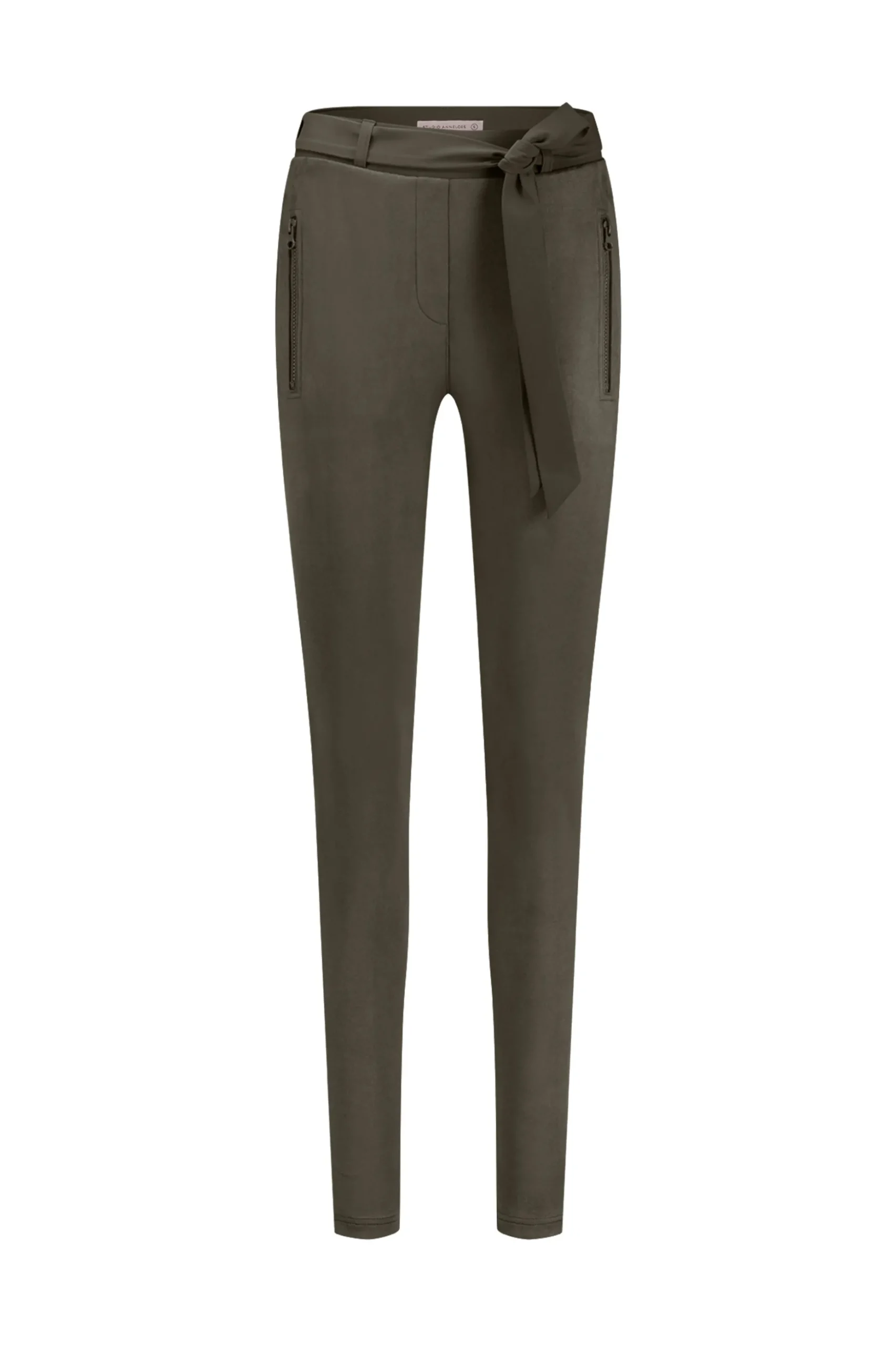 Margot faux suede trousers - new army