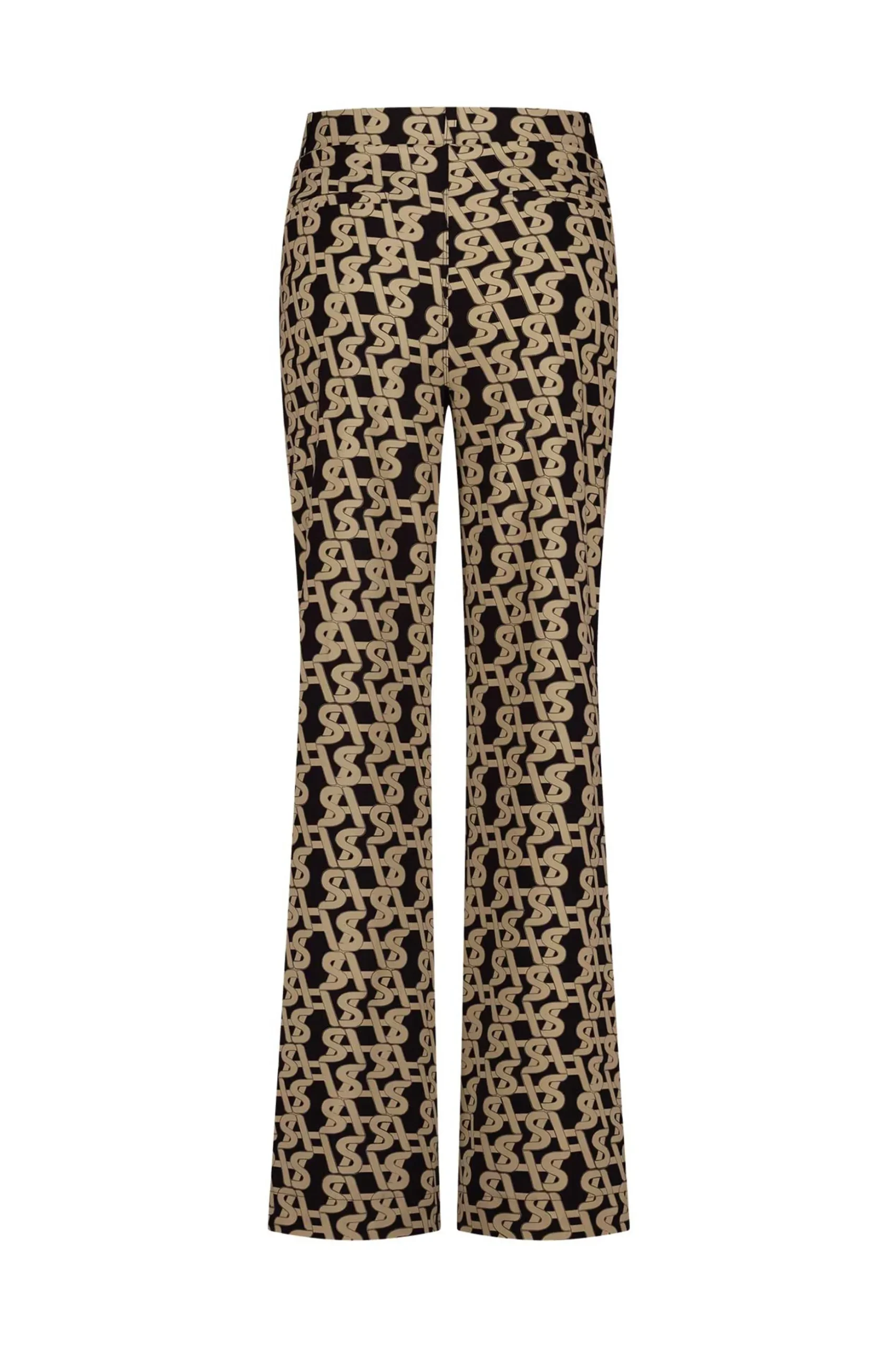 Marilon signature trousers - latte/black