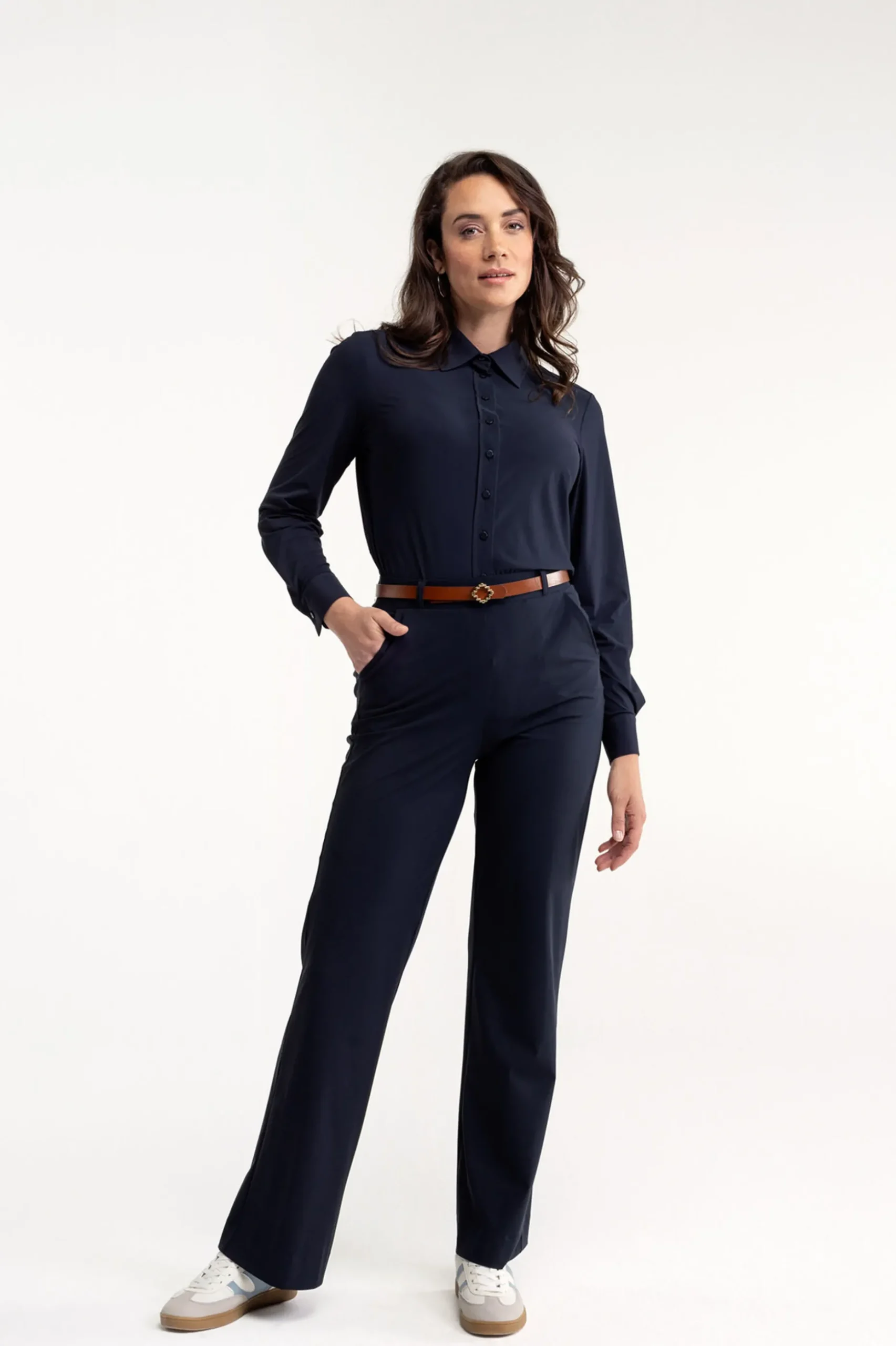 Marilon Trousers - dark blue