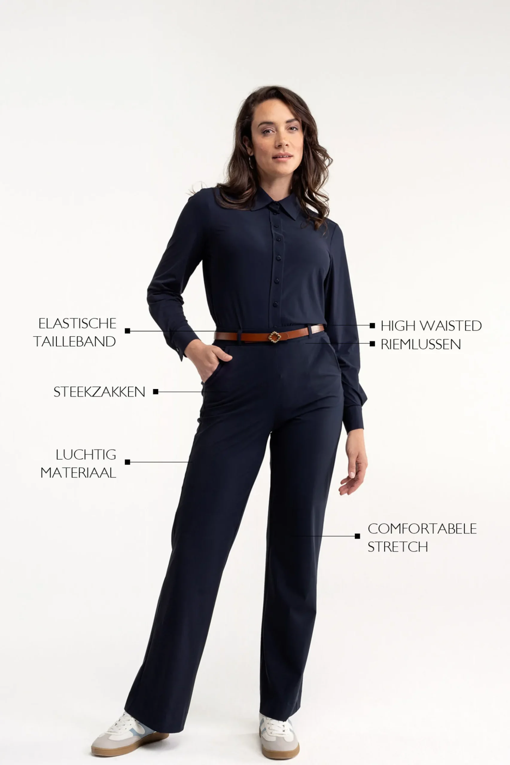 Marilon Trousers - dark blue