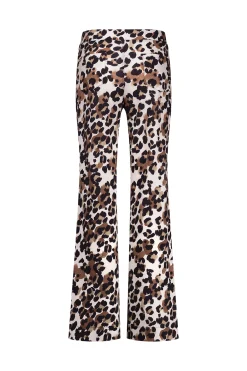 Marinda leopard trousers - kit/chocolate