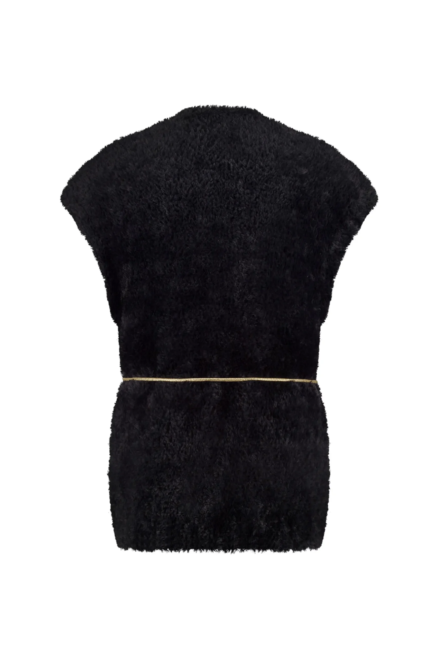 Marly fluffy waistcoat - dark blue