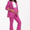 Maternity flair trousers - new fuchsia