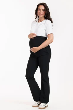 Maternity flair trousers - black