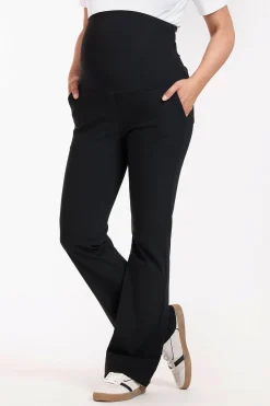 Maternity flair trousers - black