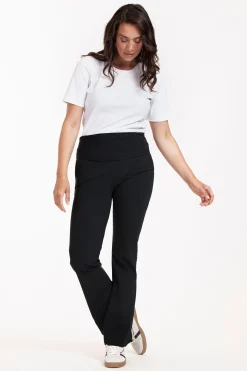Maternity flair trousers - black
