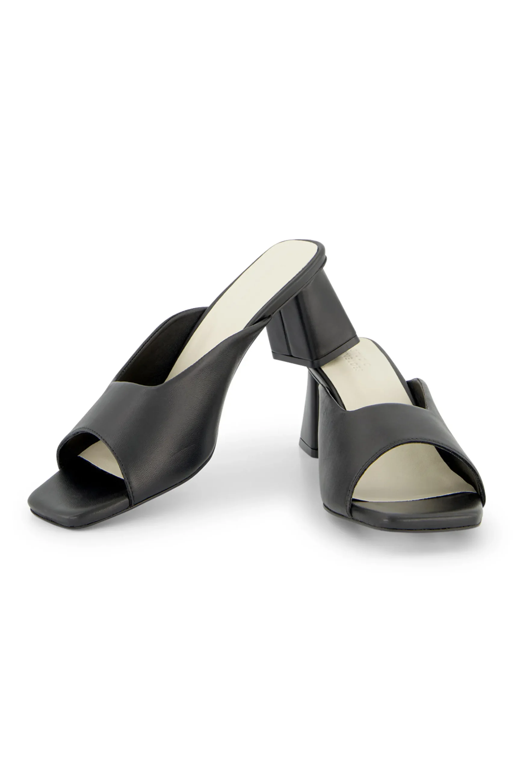 Maureen mid heel sandals - black