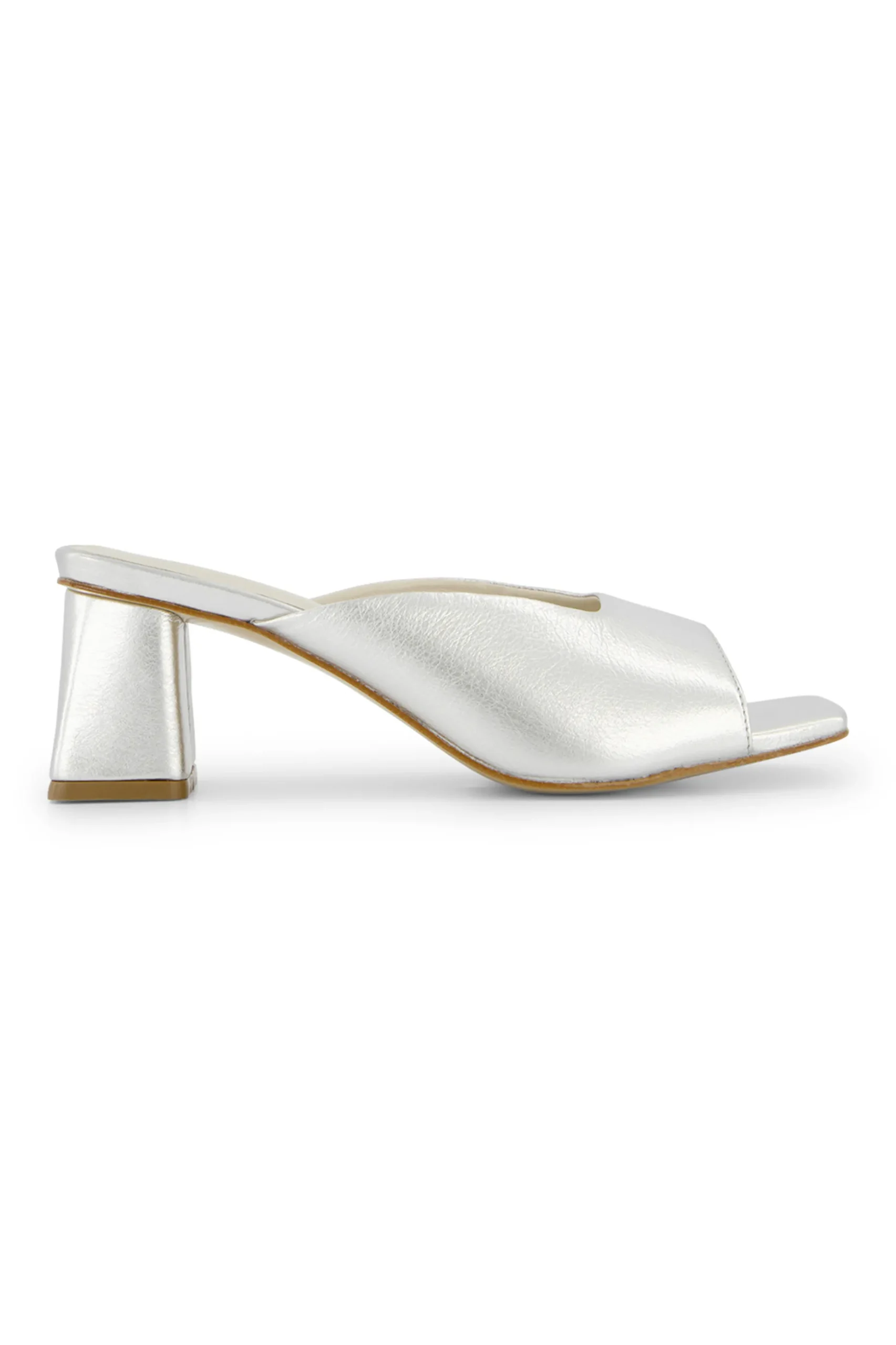 Maureen mid heel sandals - silver
