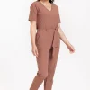 May bonded trousers - chocolate