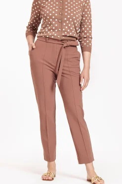 May bonded trousers - chocolate
