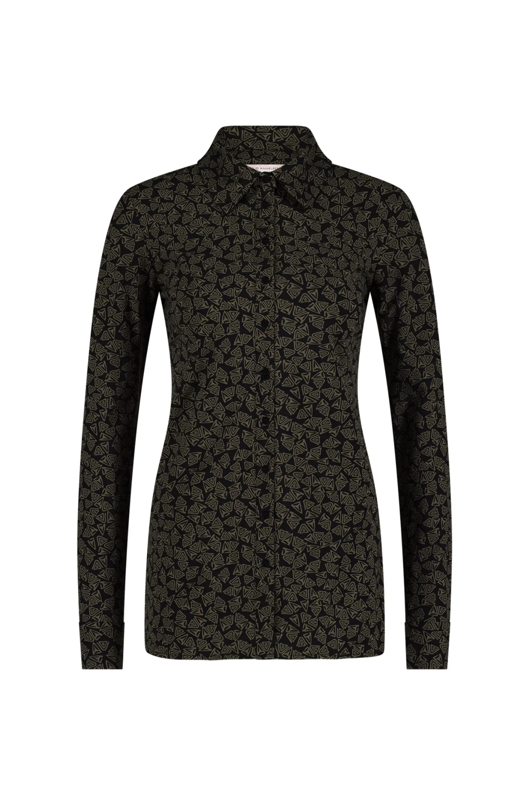Mies triangles blouse - black/new army