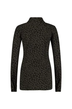 Mies triangles blouse - black/new army