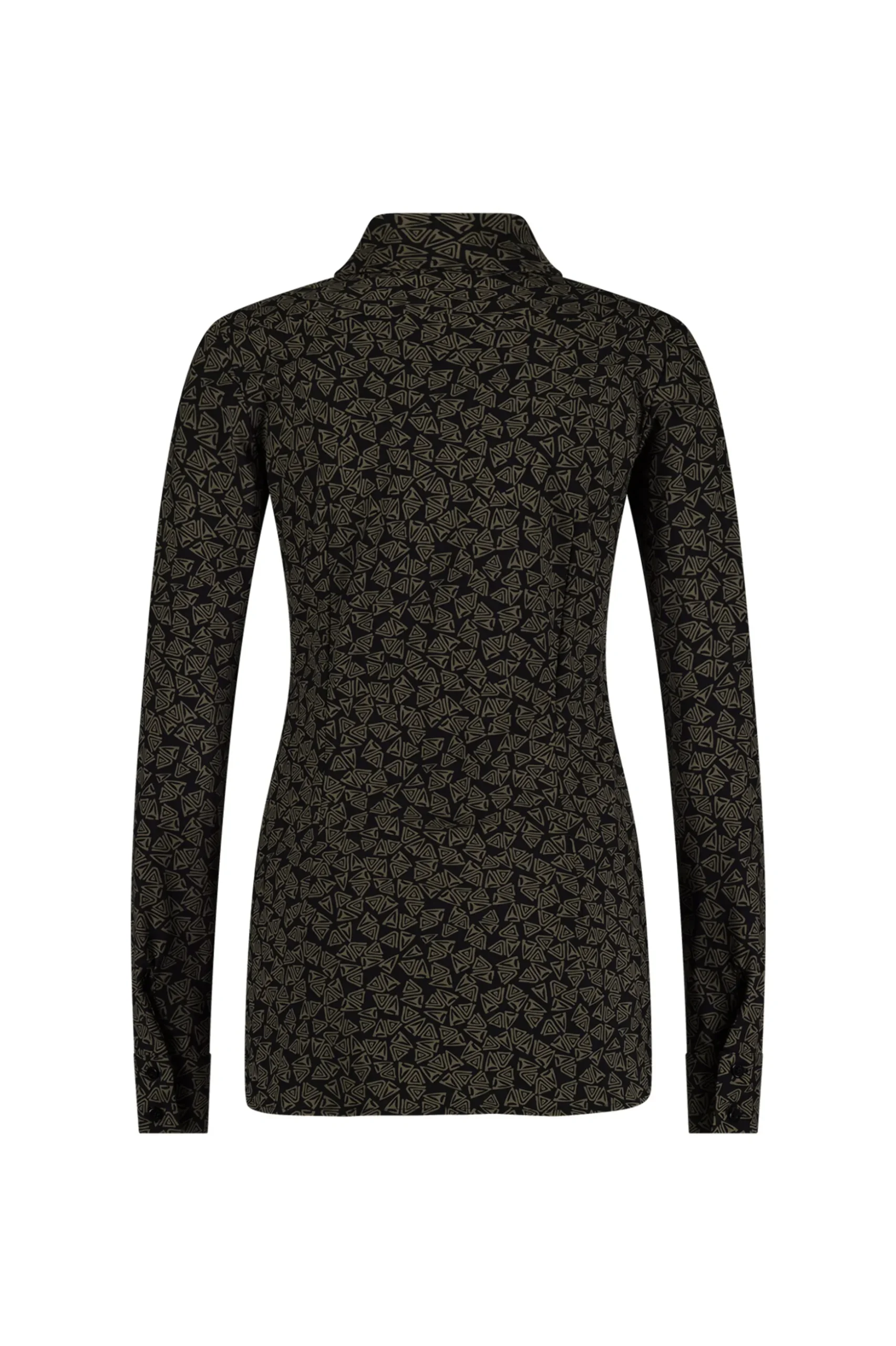 Mies triangles blouse - black/new army