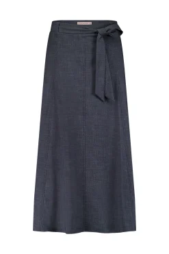 Nelly woven look skirt - midnight blue