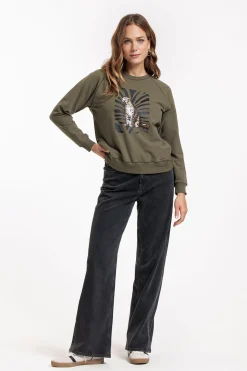 Nine tiger sweater - new army