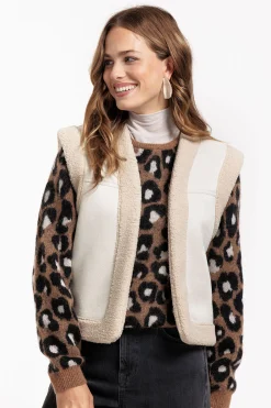 Nino mohair leopard pullover - chocolate/black