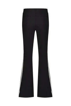 Noa flair tape trousers - black