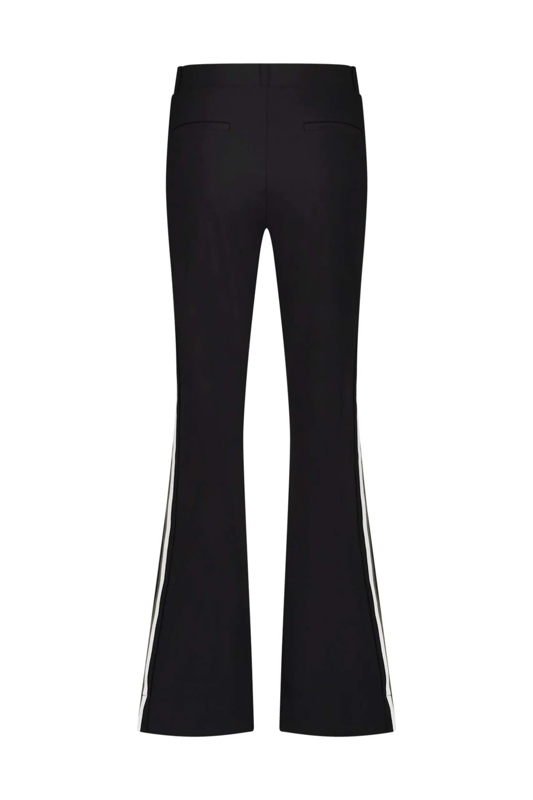 Noa flair tape trousers - black