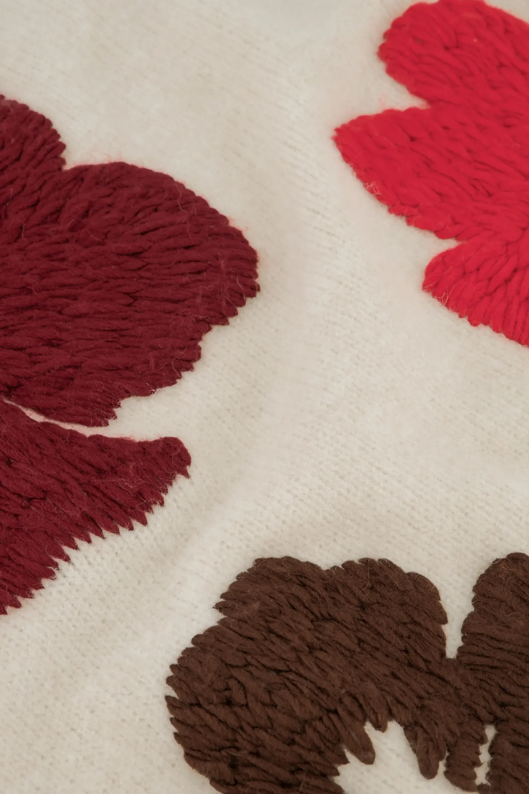 Nour flower pullover - kit/merlot